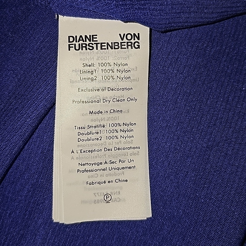DVF Diane von Furstenbergruffle-detail fluted dress Size Small - Picture 14 of 15